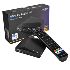 Super WE2USAT K3Pro Box Android TV Box No Fees Authorized Distributor Fast Ship