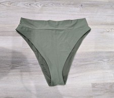 Aerie NWT High Cut Cheeky Bikini Swim Bottom Green Size XXL