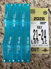 Indy 500 Camping Pass,  Lot 1C 4-day RV.  6 wristbands included.