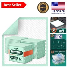 Soft Tear-Resistant 36'' x 36'' Incontinence Pads - 50 Heavy Duty Underpads