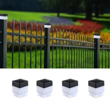 Solar LED Fence Post Cap Light 2x2 Inch (5x5cm) - for Wrought Iron Aluminum