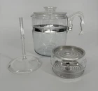 Vintage Pyrex Flameware 7759-B Glass Percolator Coffee Pot Complete 9 Cup 9A