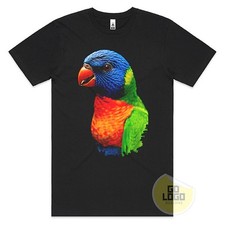 Cool T-Shirts RAINBOW LORIKEET Australian Wildlife Tee Top Native Bird Cute Gift