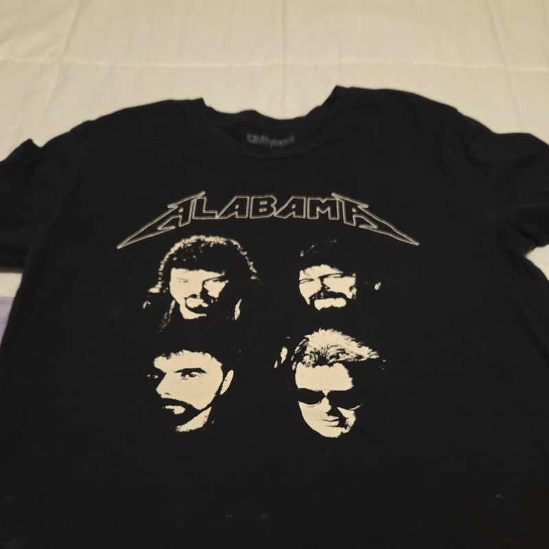Vinyl Ranch Alabama Country Music Graphic T-Shirt Black Size XL