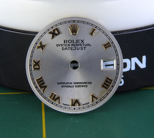 Damaged Rolex Made Rhodium Roman Dial for Datejust 26MM Ref. 179173 69173 79173