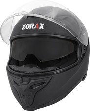 Zorax ZOR-808 Matt Black L (59-60cm) Double Visor Full Face Motorbike Motorcycle