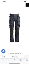 SNICKERS 6241 STRETCH WORK TROUSERS ALLROUNDWORK WITH HOLSTER POCKETS NAVY BLUE