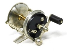 Vintage Julius vom Hofe Small Tournament German Silver, Hard Rubber Casting Reel