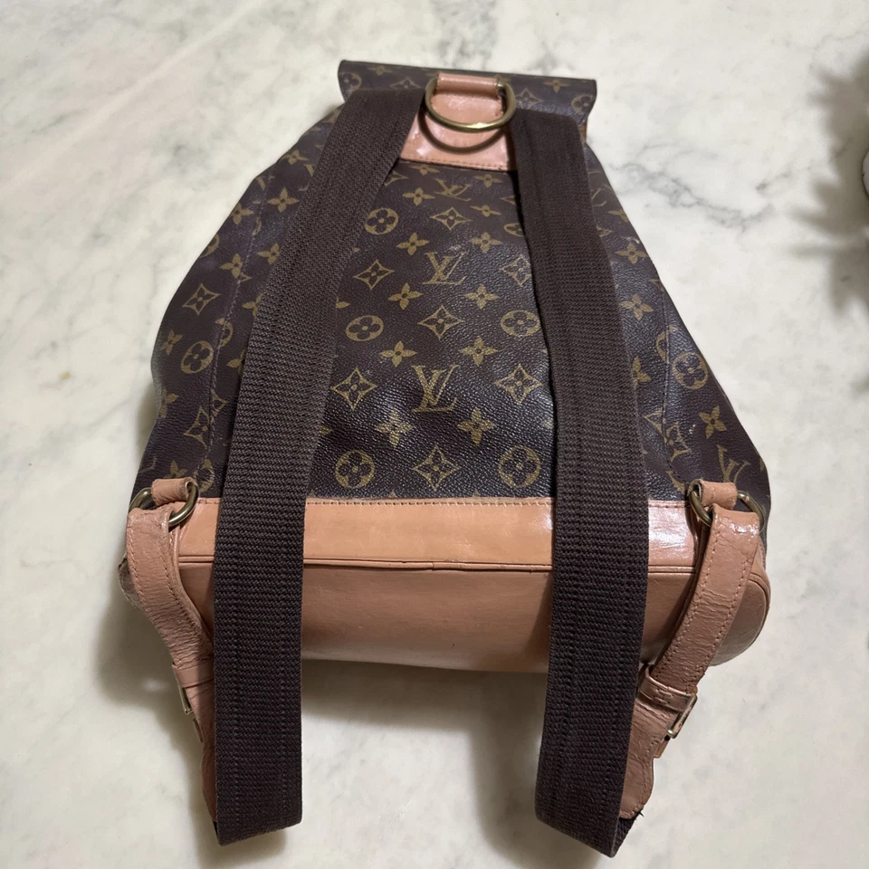 Mochila LOUIS VUITTON Montsouris GM Monograma Lona Auténtica Foto 2 de 4