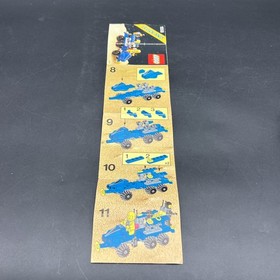 VINTAGE LEGO SPACE 1558 MOBILE COMMAND TRAILER PARTS COMPLETE w MANUAL