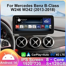 F&uuml;r Mercedes B-Klasse W246/W242 NTG4.5 12.3" 128GB Android 14 Autoradio WiFi USB