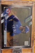 2021 Topps Clearly Authentic Autographs- Leody Taveras #CAA-LT Black /75 (AU, RC