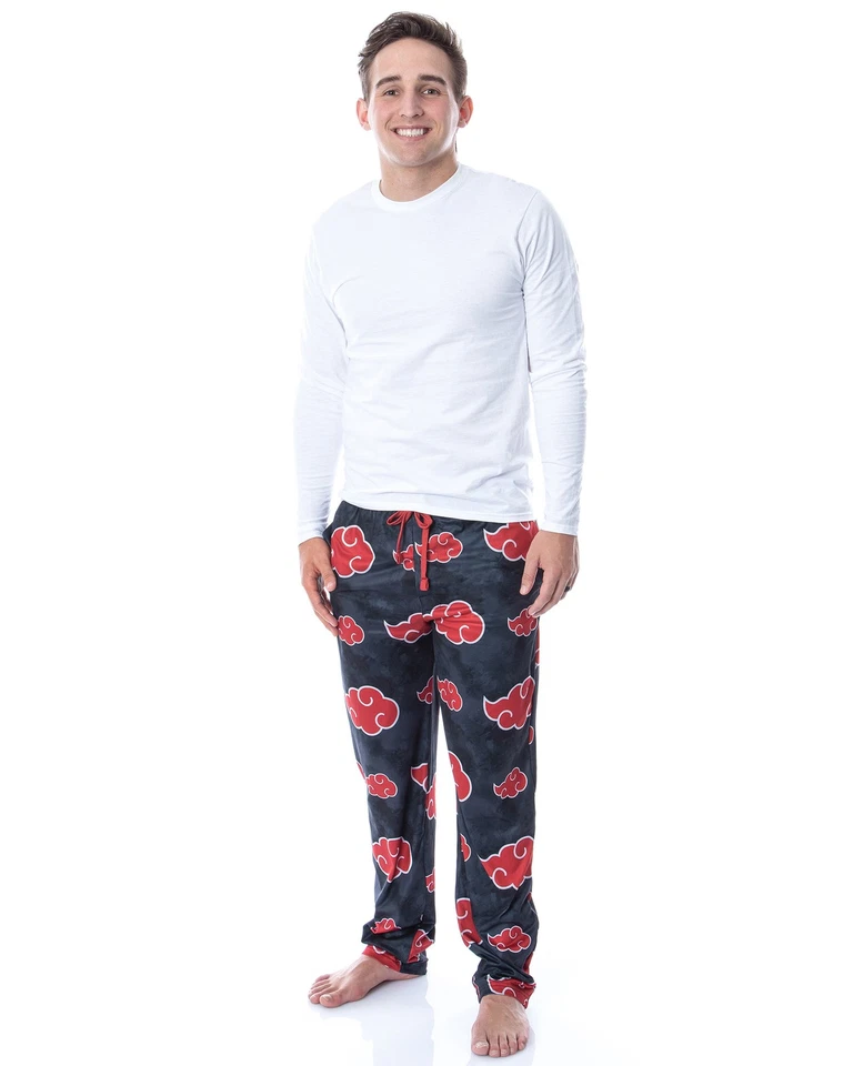 Мужские пижамные штаны для сна Naruto Shippuden Akatsuki Clouds - Изображение 2 из 4