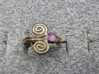 GRANDMA GRABE'S BEAUTIFUL VINTAGE STERLING SILVER 1.19G OPEN BACK RING SIZE 3