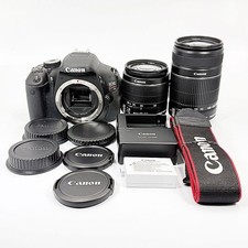 Canon EOS Kiss X5 Double Zoom Kit Digital SLR Camera Excellent Condition