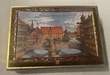 Vintage 1988 E. Otto Schmidt Nurnberg Germany Large Metal Lebkuchen Tin Chest17"