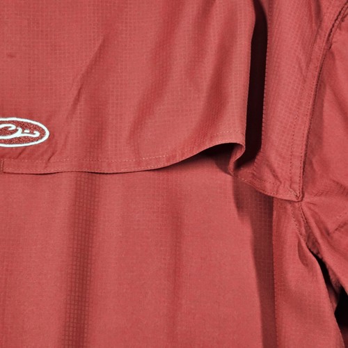 Herren Drake Herren SS XL Angelhemd rot Alabama purpurrot Gezeiten Klappentasche Lüftungsschlitze - Bild 9 von 15