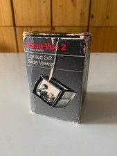 Vintage View Master Pana-Vue 2 Lighted 2x2 Slide Viewer Working w/ Original Box