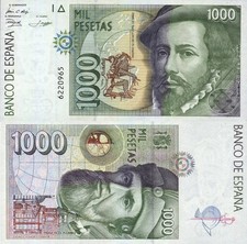 Spain 1992 - 1000 pesetas - Pick 163 UNC