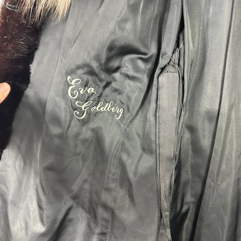 Abrigo Samuel Ringler Piel Penny Lane Mediano Marrón Piel Zorro Borde Cinturón De Colección Años 70 Foto 4 de 4