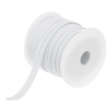 1/2 Inch Single Fold Bias Tape Polyester for Sewing White 50 Yards