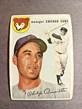 1954 Topps #55 Phil Cavarretta Cubs Low Grade