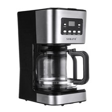12-Cup Programmable Coffee Maker Glass Carafe, Pause & Serve, Auto Shut Off