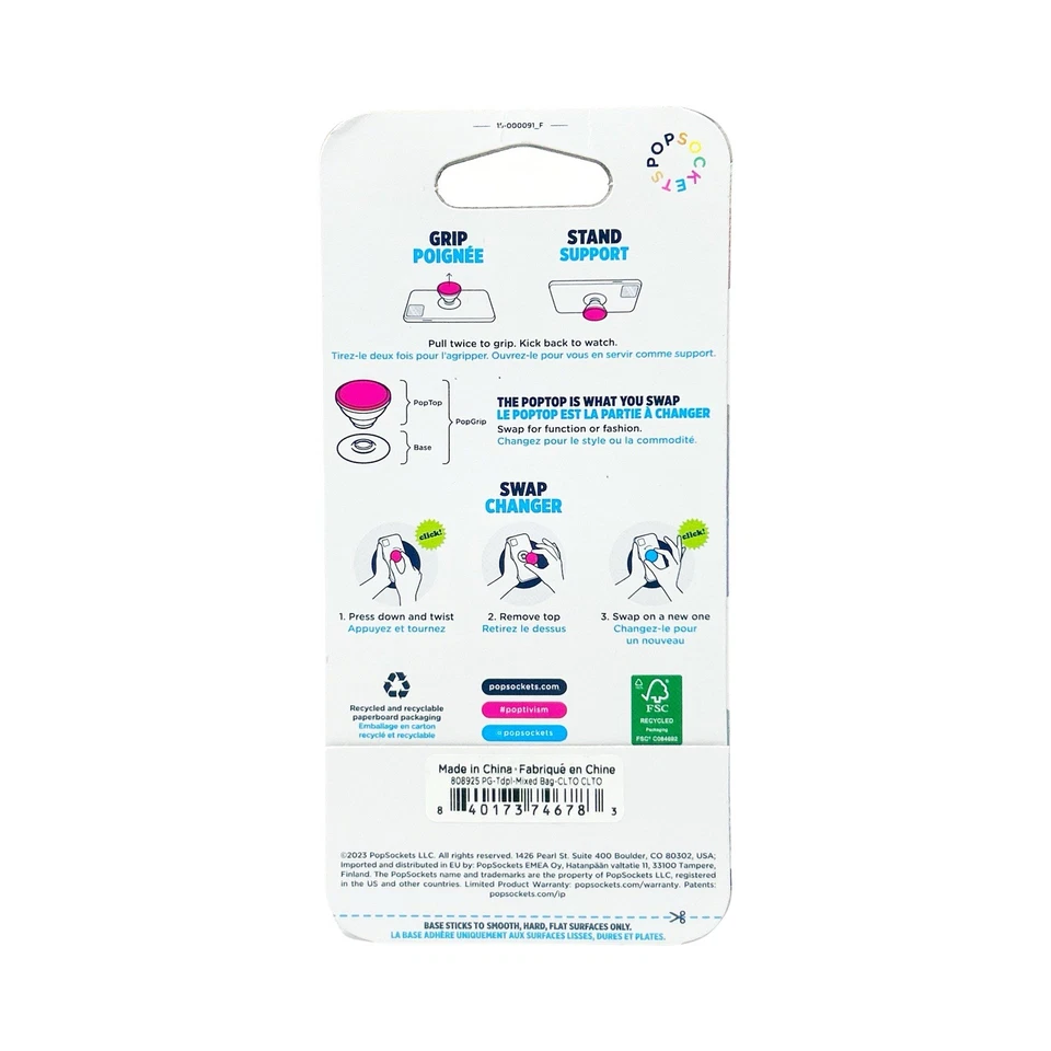 PopSockets PopGrip Premium Phone Grip & Stand - Enamel Fly Me To The Moon - Image 3 of 3