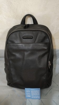 Piquadro Reiserucksack Leder Schwarz