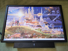 Dell P2412H 24" 1920 x 1080 Full HD LCD 1920x1080 Monitor w/ Stand an SoundBar