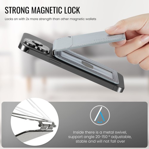 Universal Geldbörse Stick-On Handy RFID Block Kartenhalter Ständer Etui - Bild 65 von 120