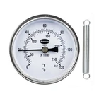 Clip On Pipe Thermometer 0 to 120 C&F - Hot Water Temperature Gauge