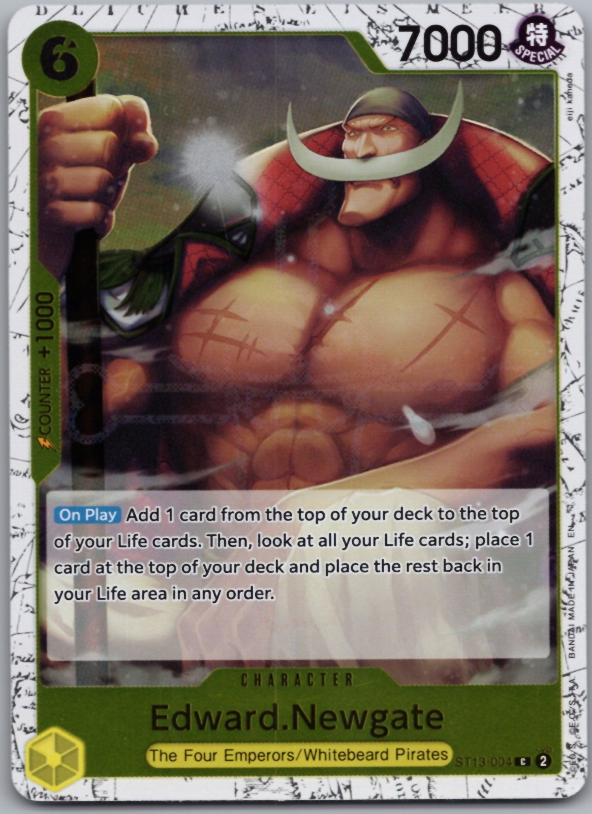 Edward.Newgate - (Pirate Foil) C Premium Booster -The Best- Vol. 2 ST13-004 NM