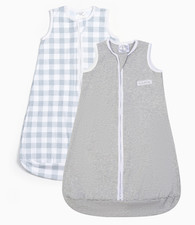 2 Pack Sleepsack Soft 100 Cotton Swaddle Transition Sleeping Bag 6-12 Months