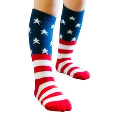 Flag Socks Kids Socks Casual Crew Fashionable Cotton Striped and Star Socks K...