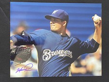 Manny Parra Milwaukee Brewers Signed Auto Autographed 8x10 Photo