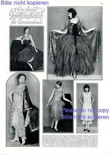 Elegant formal dress 1 XL page photo images Germany 1929 20s fashion Grit Bub - 
