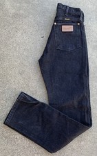 Vintage High Waist Wrangler Jeans black Scovill Zipper Size 9 26 1/2  waist x 34