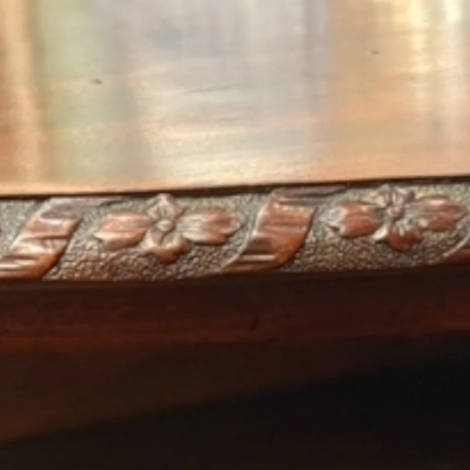 Cajonera antigua George III caoba Beau Brummell Foto 4 de 4