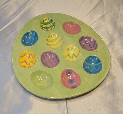 Colorful Easter Deviled Egg Tray