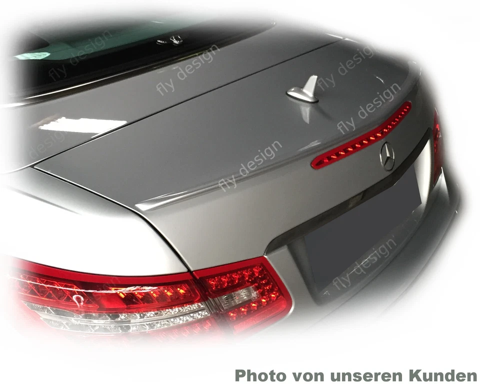Heckspoiler für Mercedes e w207 c207 a207, spoiler lippe Schwarz Glanz - Bild 4 von 4