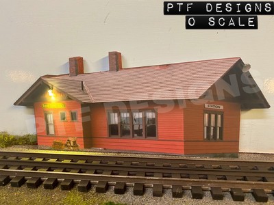 o scale train station