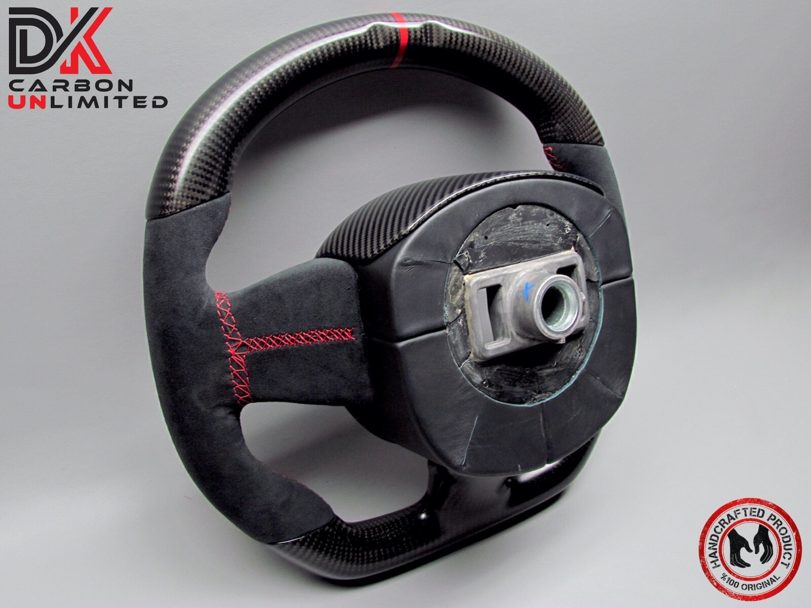 Aston Martin DB11 DBS Vantage Red Ring Alcantara Matte Carbon Steering Wheel v1