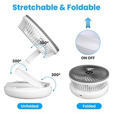 Stretchable Fan Desk Fan USB Desk Fan Desktop Fan for Office Travel Camping Fan