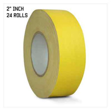 24 PACK GAFFERS STAGE TAPE - YELLOW - 2 INCH X 60 YARDS FULL CASE 