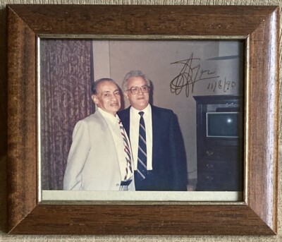 RARE Edoardo Eddie Fenech Adami Former Prime Minister of Malta Signed Photo 1990