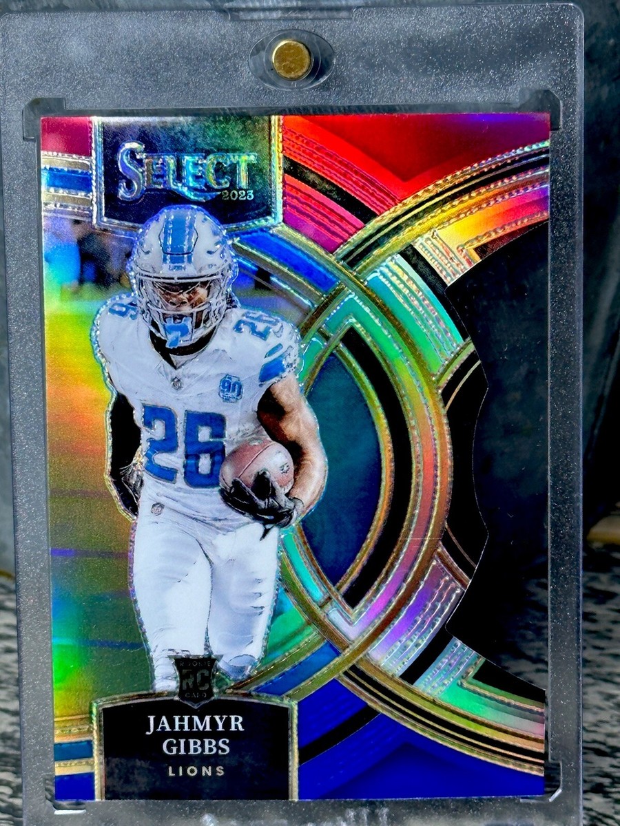 JAHMYR GIBBS ROOKIE CARD DIE CUT HOLO REFRACTOR INVESTMENT CARD