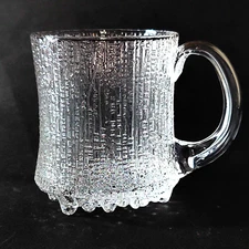 iittala ULTIMA THULE BEER MUG, Cast Glass, 18 OZ, VINTAGE, Made in Finland