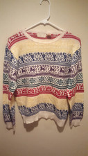Vintage Clothing Winter Sweater - Cheryl Diego - Medium M - Multi-Color