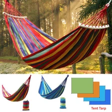 2 Person Camping Hammock Chair Bed Outdoor Hanging Swing Sleeping / Shade Sails